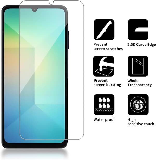 Samsung A06 1-Pakning Skjermbeskytter i Herdet Glass