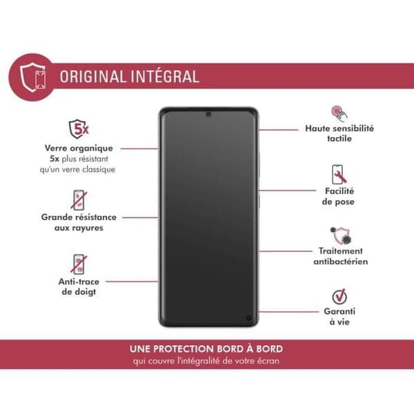 Skyddsglas - Force Glass - Samsung G S21 Ultra 5G - Organiskt glas - Repbeständigt - Livstidsgaranti