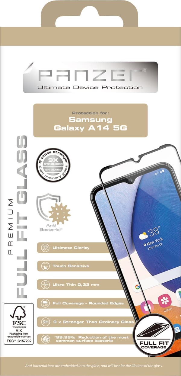 Samsung Galaxy A14 5G Full-fit Glass Black