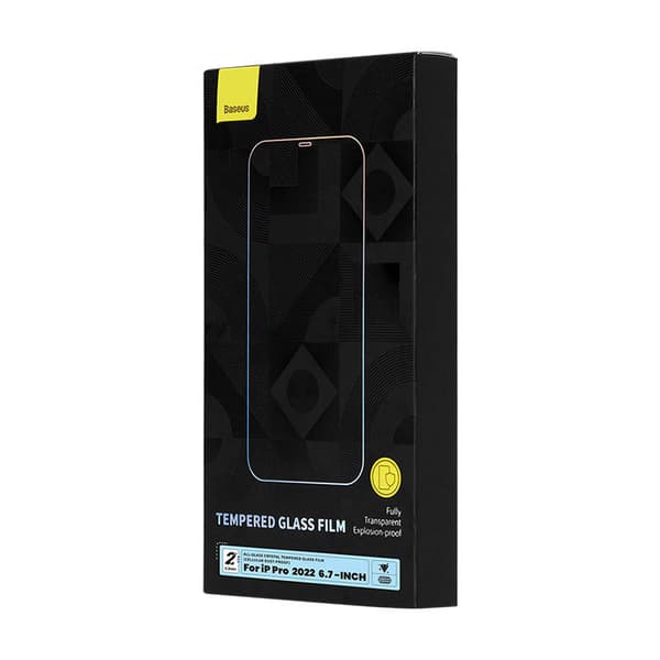 Baseus krystallherdet glass Støvtett 0,3 mm for iPhone 14 Pro Max (2 stk)