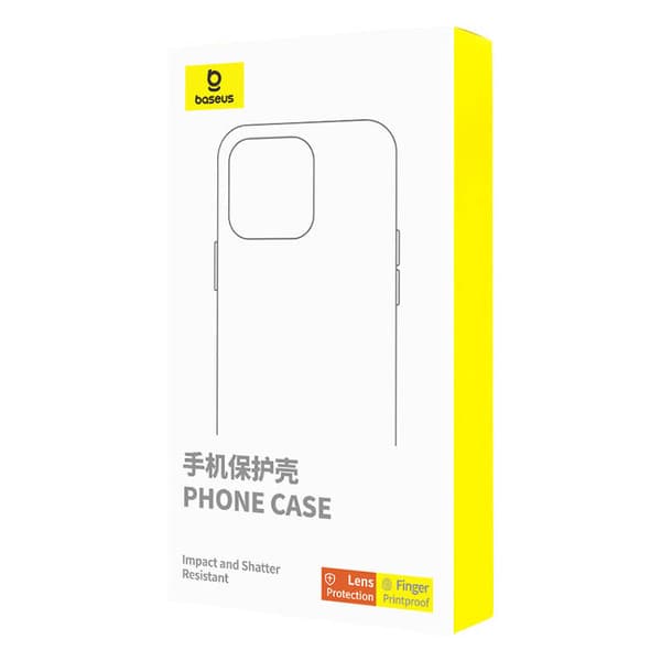 Kotelo Baseus synteettinen kuitu iPhone 15 Pro + karkaistu lasi