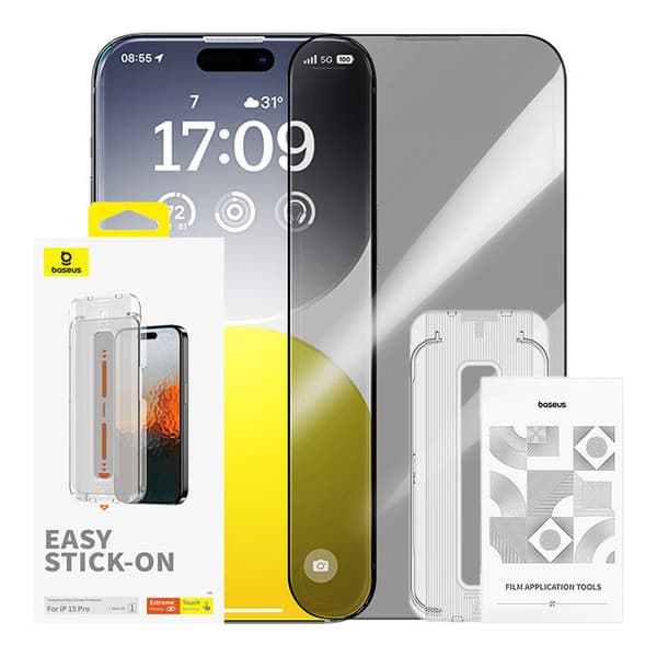 Yksityisyyden suoja karkaistu lasipohja, Sapphire iPhone 15 Pro