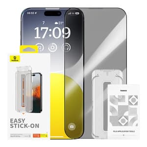 Personvernbeskyttelse Herdet glass Baseus Sapphire iPhone 15 Pro