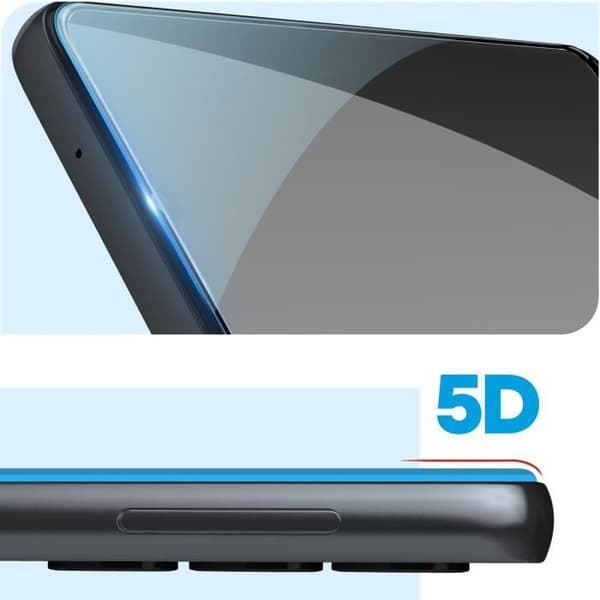Skärmfilm - Blueo - Samsung Galaxy A14 5G - 9H härdat glas - 5D fasade kanter - Skärmskydd