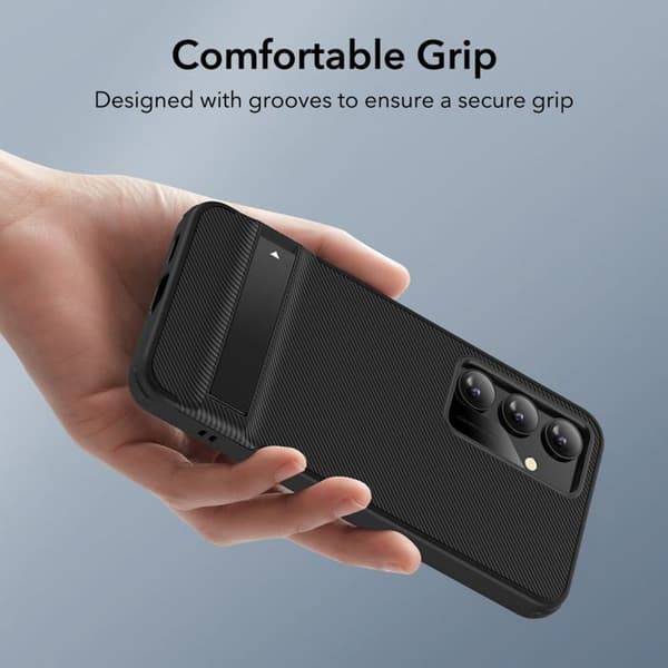 Härdat glas för Samsung Galaxy S24 Plus - ESR Air Shield Boost Kickstand - Svart