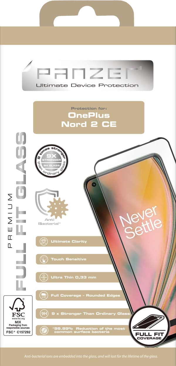 OnePlus Nord CE 2 Full-fit Glass Black