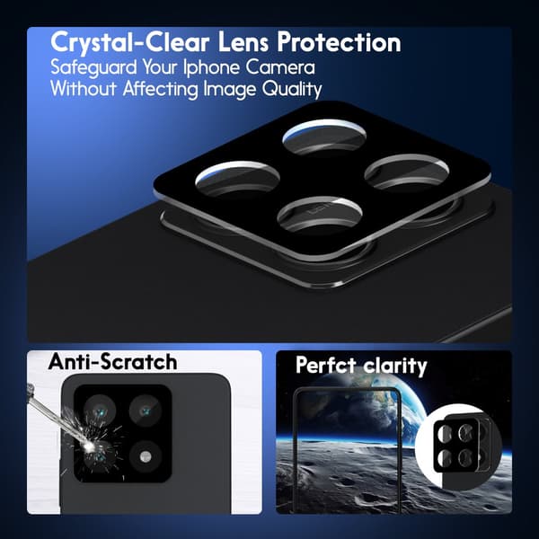 2-Pack Xiaomi Redmi 14T Pro Skärmskydd & 2-Pack linsskydd - Härdat Glas 9H - Super kvalitet 3D