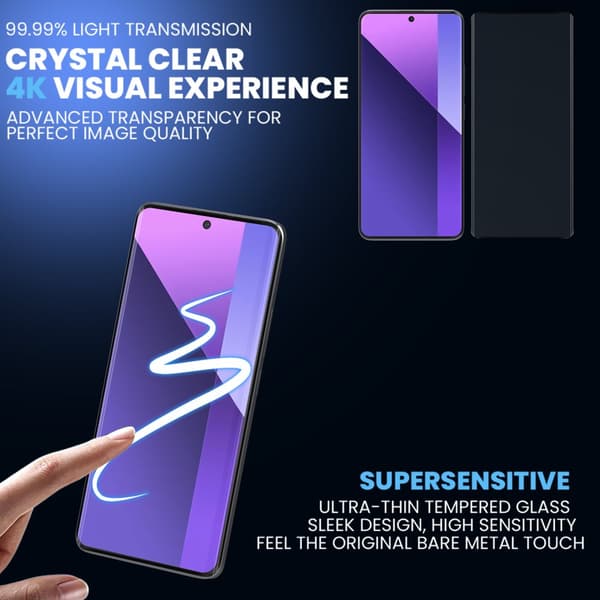 2-Pack Xiaomi Redmi Note 14 Pro Skärmskydd & 2-Pack linsskydd - Härdat Glas 9H - Super kvalitet 3D