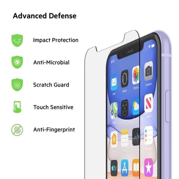 BELKIN härdat glas - Apple iPhone 11, XR Mobiltelefon Skärmskydd