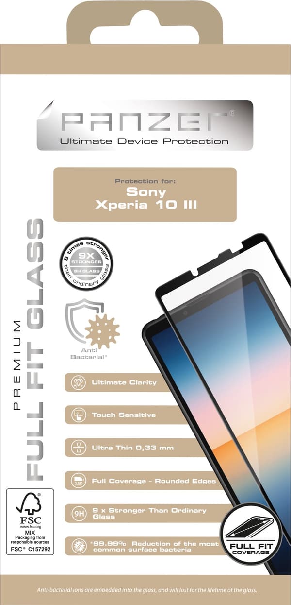 Sony Xperia 10 III Full-Fit Glass Black