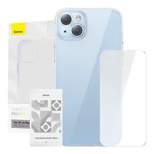 Baseus Crystal Series Cover til iPhone 14 Plus + hærdet glas