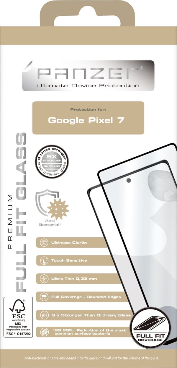 Google Pixel 7 Full Fit Glass Black