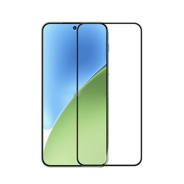 INF Xiaomi 15 HD skärmskydd i härdat glas - svart sidentryck [stöd för upplåsning av fingeravtryck] 2-pack
