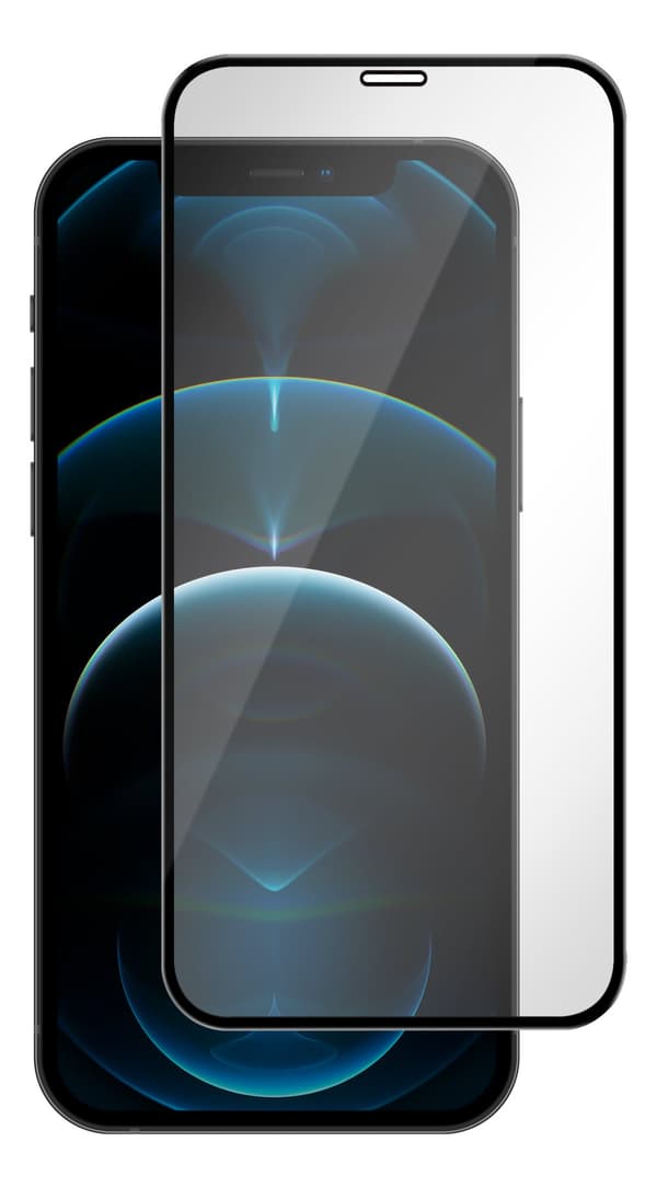 iPhone 12 Pro Max, Tempered Glass, full fit, black