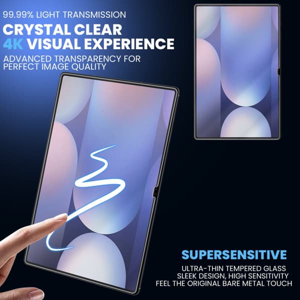 3-Pack Samsung Tab S10 Ultra Skärmskydd - Härdat Glas 9H - Super kvalitet 3D