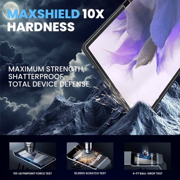 1-Pack Samsung Tab S7 FE Skärmskydd - Härdat Glas 9H - Super kvalitet 3D