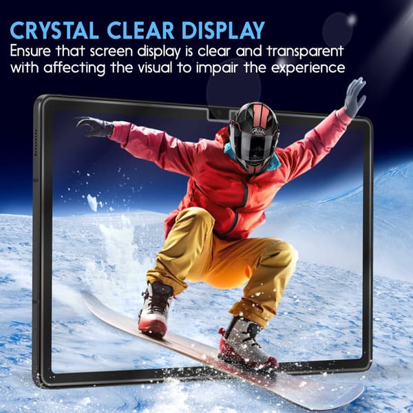 2-Pack Samsung Tab S9 FE Plus Skärmskydd - Härdat Glas 9H - Super kvalitet 3D