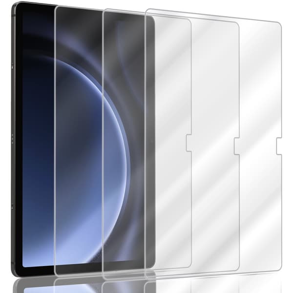 3-Pack Samsung Tab S9 FE  Plus  Skärmskydd - Härdat Glas 9H - Super kvalitet 3D