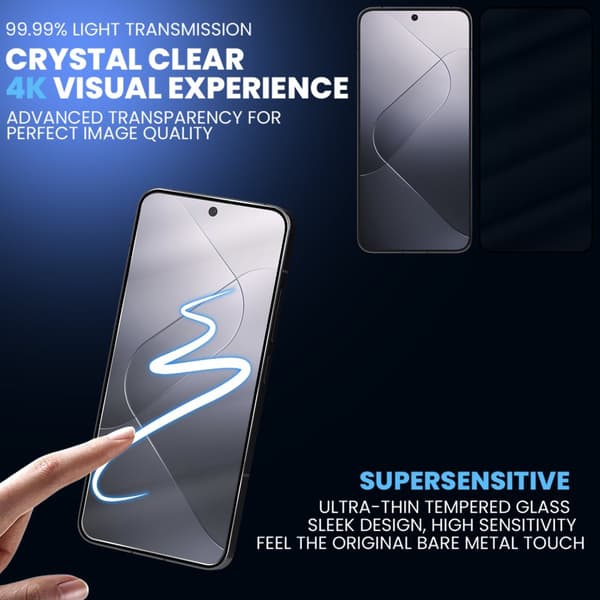 1-Pack Xiaomi 14 Skärmskydd - Härdat Glas 9H - Super kvalitet 3D
