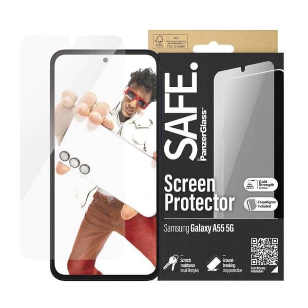 PanzerGlass Ultra-Wide Fit skärmskydd Samsung Galaxy A55 5G 1 st SAFE95687