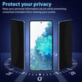 Miniatyrbild 2 av 7: 1-Pack Samsung S20 FE Privacy Skärmskydd - Härdat Glas 9H - Super kvalitet 3D
