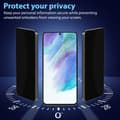Miniatyrbild 2 av 7: 1-Pack Samsung S21 FE Privacy Skärmskydd - Härdat Glas 9H - Super kvalitet 3D