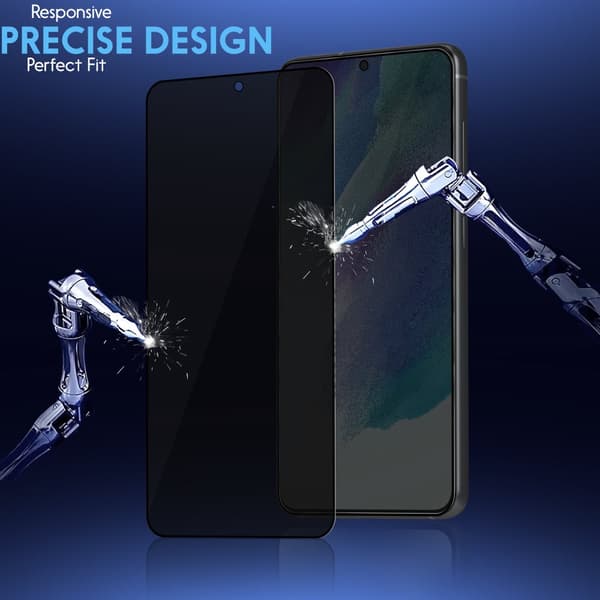 2-Pack Samsung S21 FE Privacy Skärmskydd - Härdat Glas 9H - Super kvalitet 3D