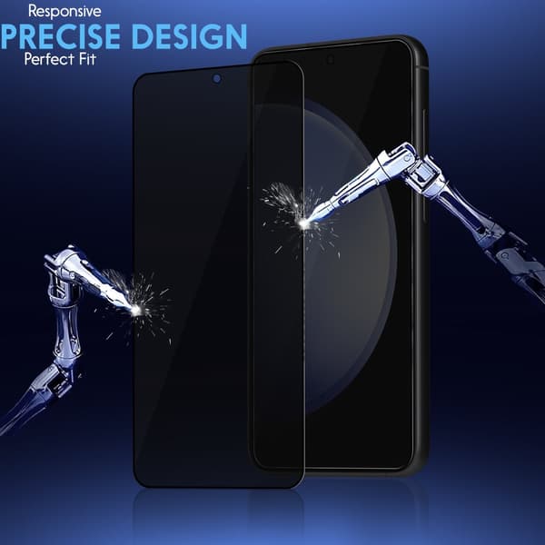 1-Pack Samsung S23 FE Privacy Skärmskydd - Härdat Glas 9H - Super kvalitet 3D