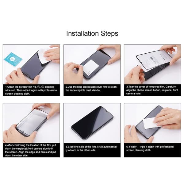 Härdat glas till Samsung Galaxy S21 - Nillkin CP+PRO - Svart