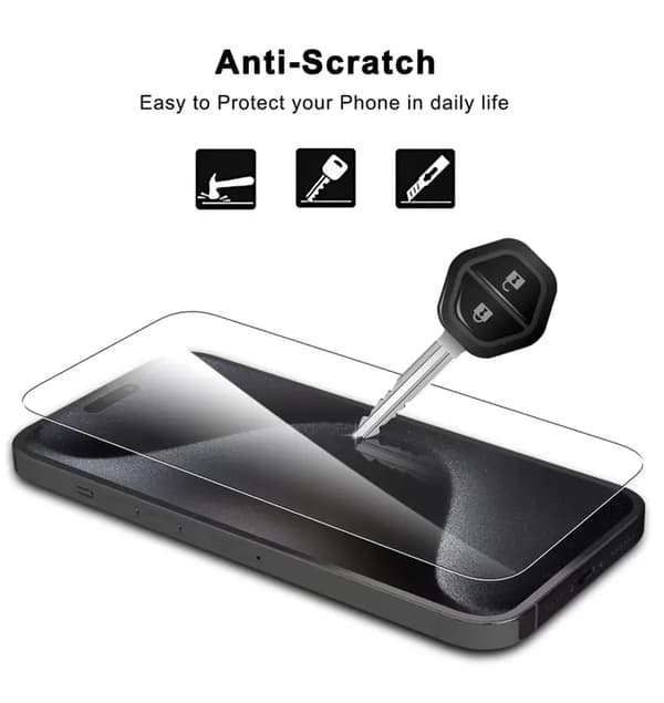 NTK Härdat skyddsglas Apple iPhone 15 (2-pack)