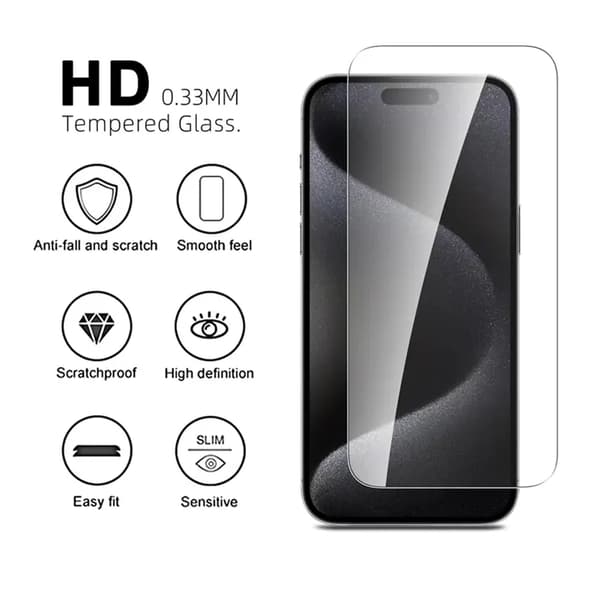 NTK Härdat skyddsglas Apple iPhone 16 Pro (3-pack)