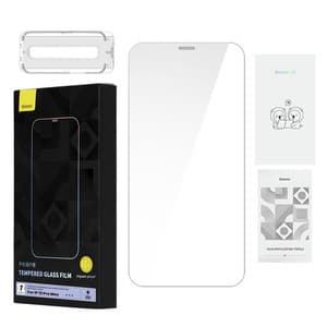 Herdet Glass Baseus 0,4mm Iphone 12 Pro MAX + rengjøringssett