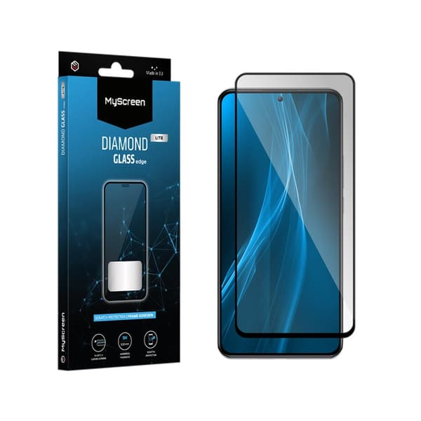 MyScreen DIAMOND GLASS LITE edge FULL GLUE musta suojalasi Samsung Galaxy S22+/S23+