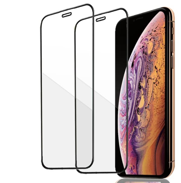 iPhone X/Xs Skärmskydd 2-Pack - Heltäckande Härdat Glas för Ultimat Stöttålighet och Skydd