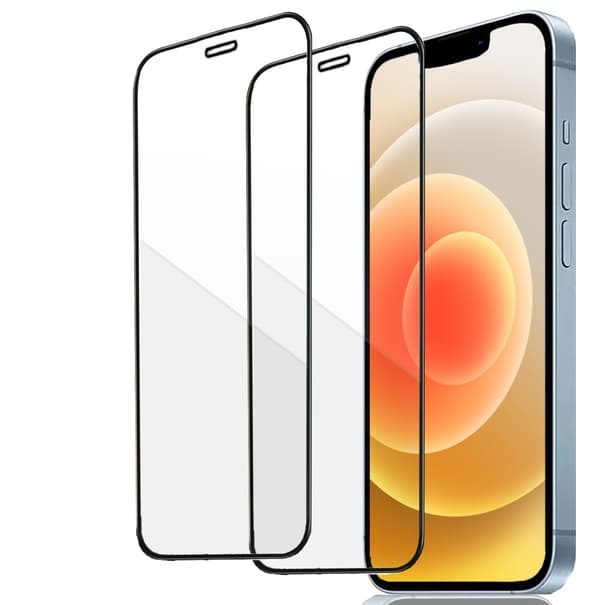 iPhone 12 Pro Skärmskydd 2-Pack - Heltäckande Härdat Glas för Ultimat Stöttålighet och Skydd