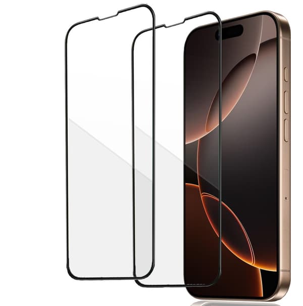 iPhone 16 Pro Skärmskydd 2-Pack - Heltäckande Härdat Glas för Ultimat Stöttålighet och Skydd
