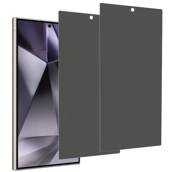 2-Pack Samsung Galaxy S24 ULTRA Privacy / Sekretessskärmskydd - Härdat Glas, Anti-Spy Privat Skydd