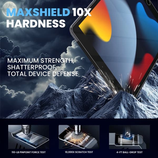 1-Pack Apple Ipad (10.2) 9th Gen Skärmskydd - Härdat Glas 9H - Super kvalitet 3D