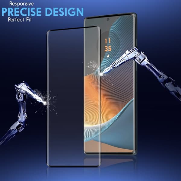 2-Pack Motorola Edge 50 Fusion Skärmskydd & 2-Pack linsskydd - Härdat Glas 9H - Super kvalitet 3D