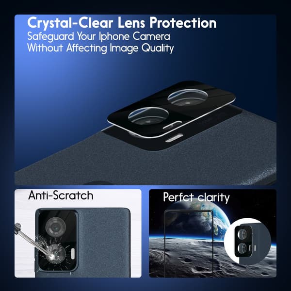 2-Pack Motorola Edge 50 Fusion Skärmskydd & 2-Pack linsskydd - Härdat Glas 9H - Super kvalitet 3D