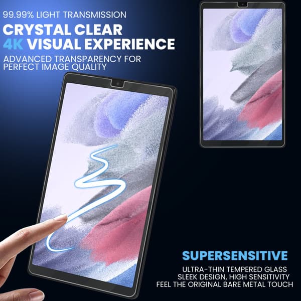 2-Pack Samsung Tab A7 Lite Skärmskydd - Härdat Glas 9H - Super kvalitet 3D