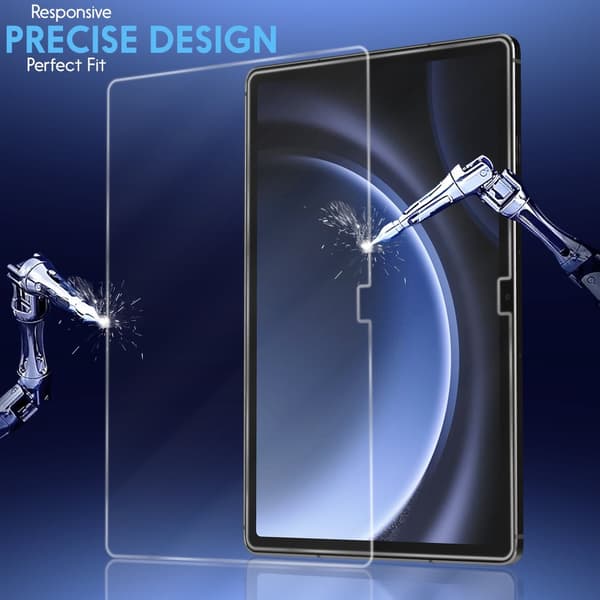 1-Pack Samsung Tab S9 FE Plus Skärmskydd - Härdat Glas 9H - Super kvalitet 3D