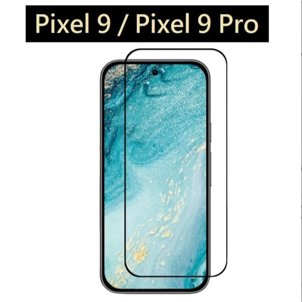 Google Pixel 9 / 9 Pro - Fuldt hærdet beskyttelsesglas / skærmbeskytter
