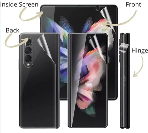Samsung Galaxy Z Fold 6 - Neljäosainen pehmeä suojakalvo