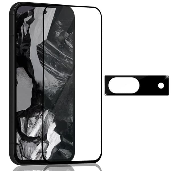 1-Pack Google Pixel 8A Skärmskydd & 1-Pack linsskydd - Härdat Glas 9H - Super kvalitet 3D
