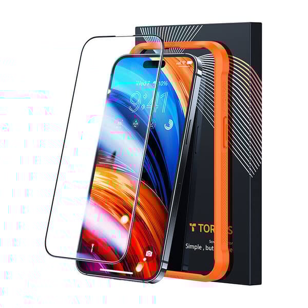 Karkaistu lasi iPhone 15 Torras InstaII Master -puhelimeen