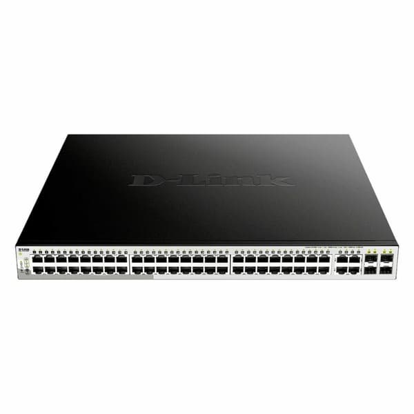 Kytkin D-Link DGS-1210-52MP/E musta, Harmaa