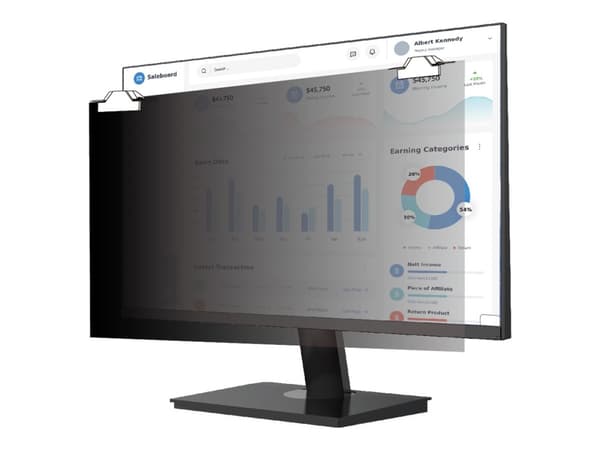 V7 Privacy Filter Magnetic - Filter för personlig integritet - borttagbar - magnetisk - 21.5"