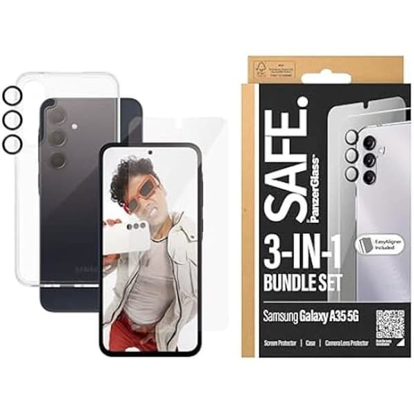 Skärmskydd - PANZERGLASS - Samsung New A34 5G - Härdat glas - Transparent - Anti-repa