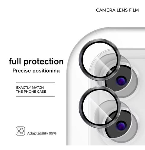 2-Pack Samsung S25 Ultra kameralinsskydd härdat glas - silver
